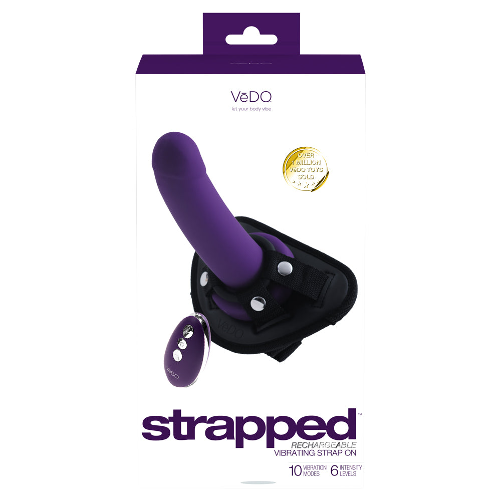 VeDO Strapped Hollow Vibrating Dildo w/ Harness