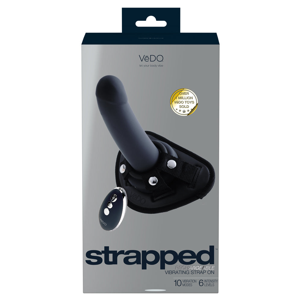 VeDO Strapped Hollow Vibrating Dildo w/ Harness