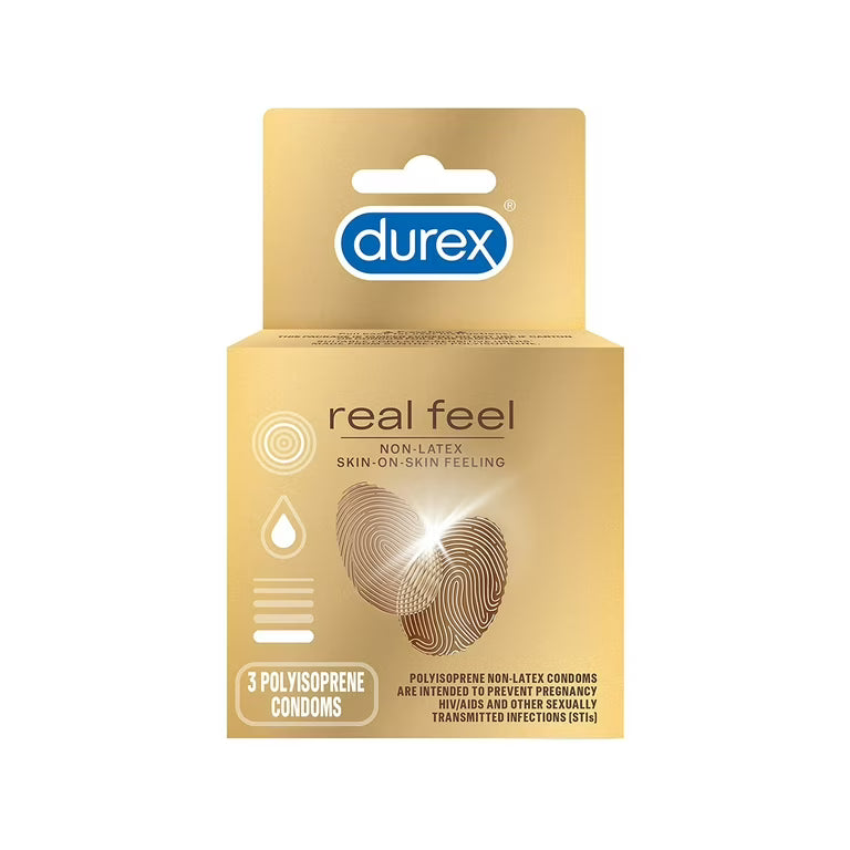 Durex Real Feel Non-Latex Condoms 3pk.