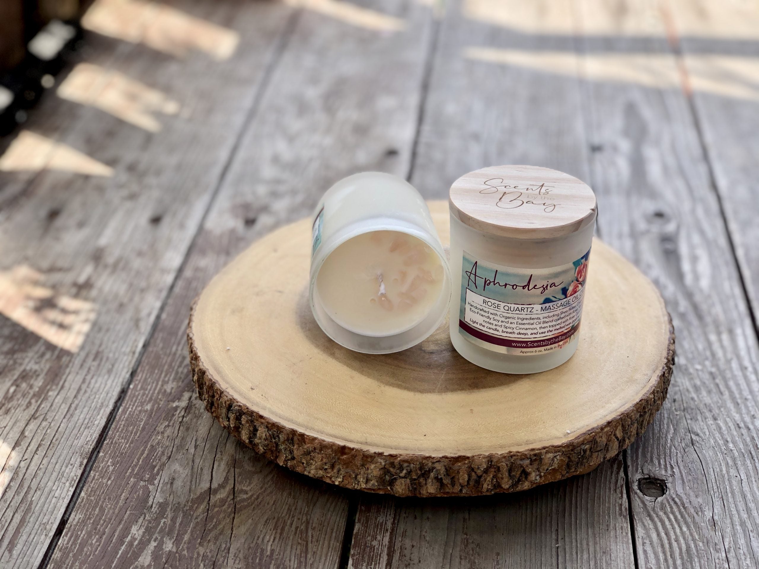 Scents by the Bay Crystal Massage Candle