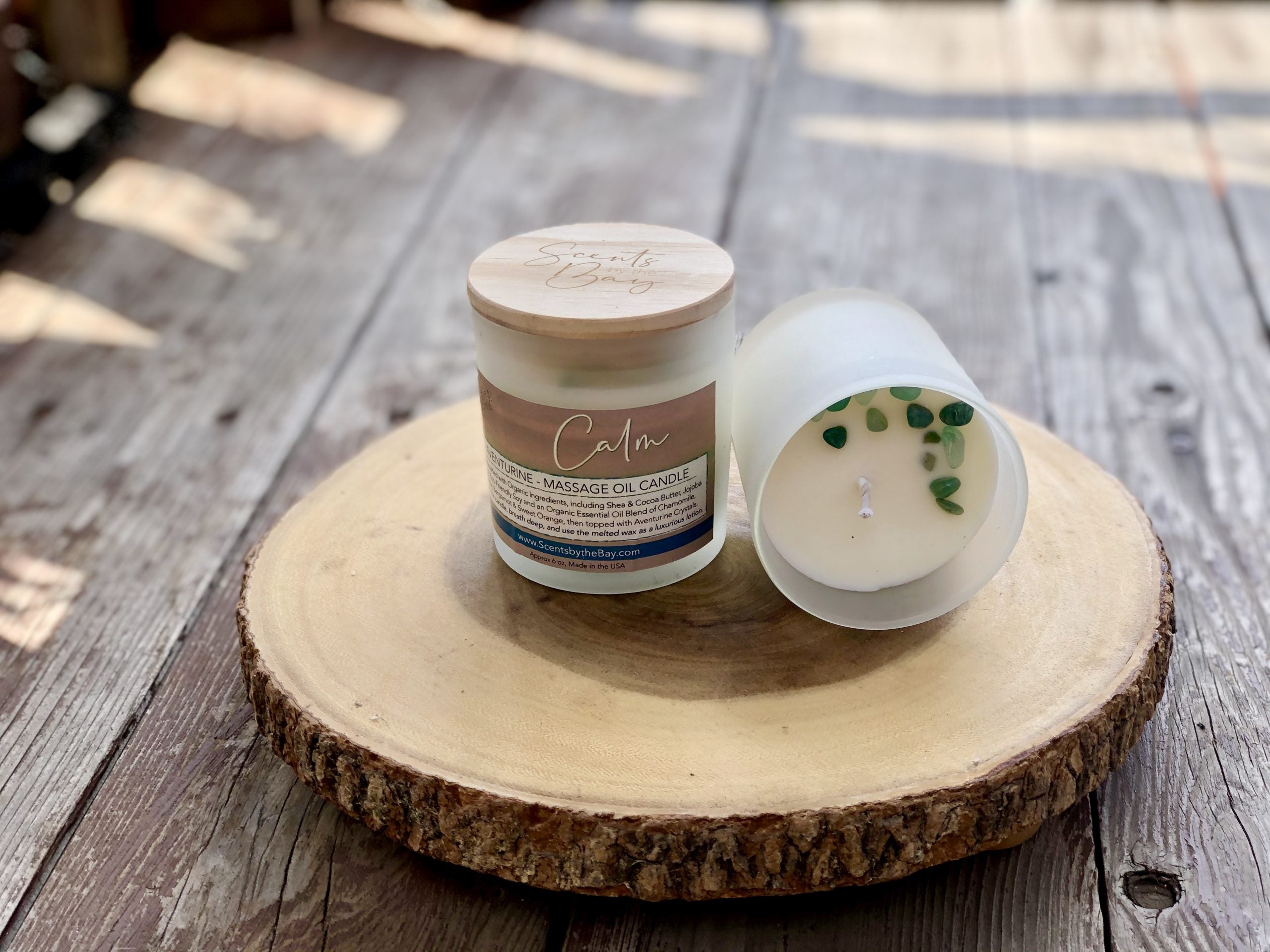 Scents by the Bay Crystal Massage Candle